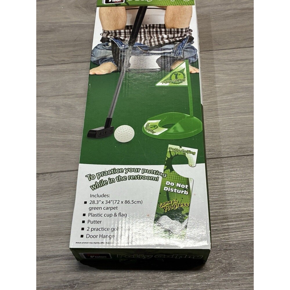 Potty Putter Toilet Golf Game Great Gag Gift! New In Box.